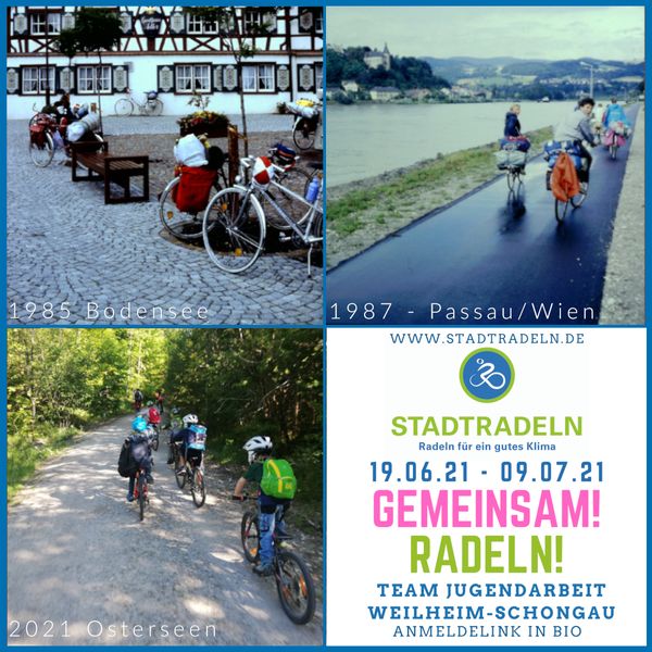 Radeln in der Jugendarbeit 1985 / 2021
